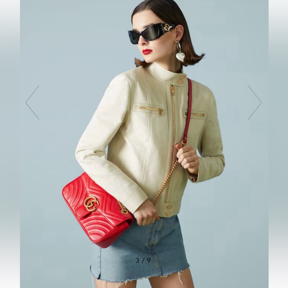 NWT Gucci Matelasse GG Marmont Shoulder Bag - Picture 14 of 15
